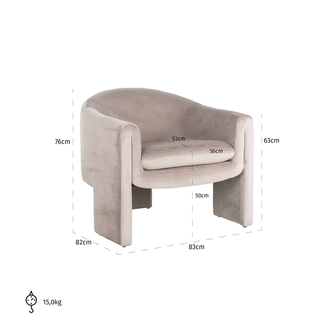 Easy chair Fenna sand furrys4551-sand-furryrichmond