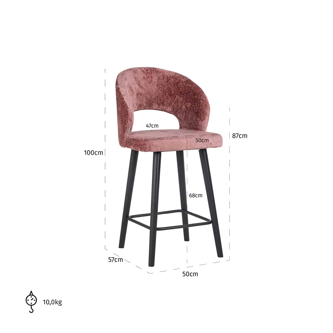 Counterchair Savoy rose chenilles4561-rose-chenillerichmond