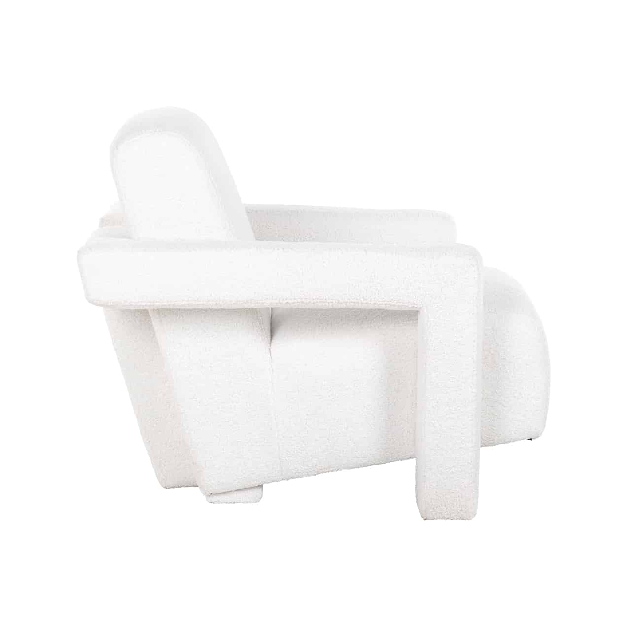 Easy chair Bono white furry fire retardants4568-fr-white-furryrichmond