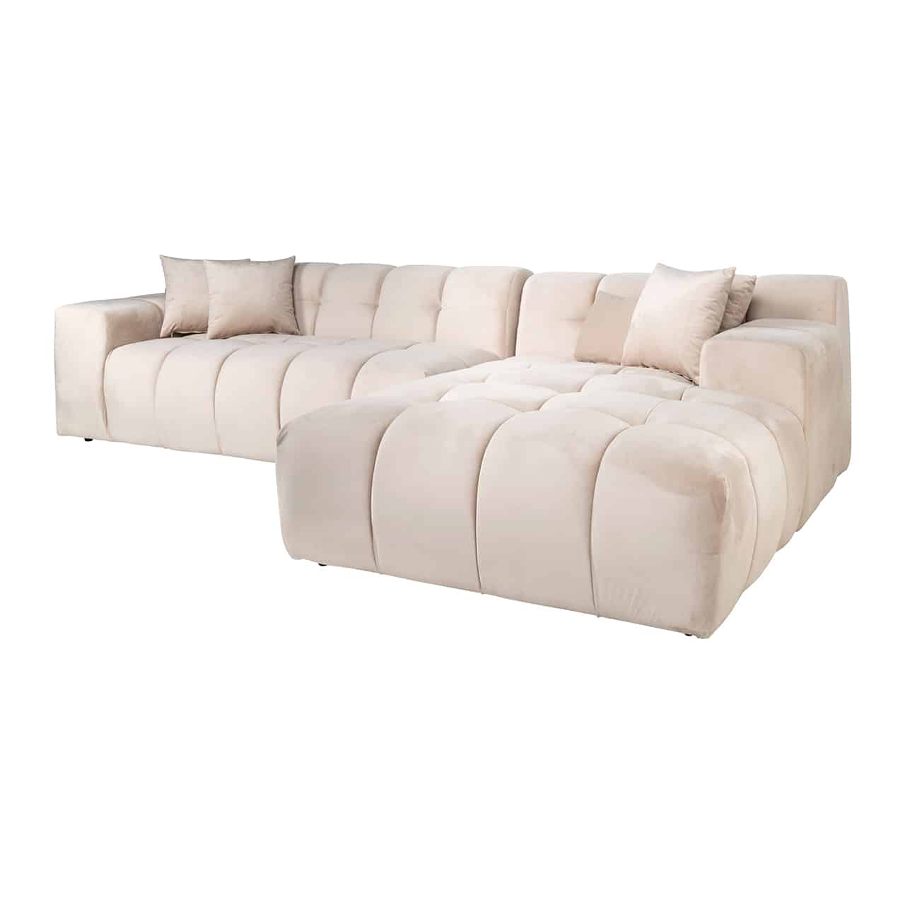 Sofa Cube 3 seater + lounge rights5137-sand-velvetrichmond