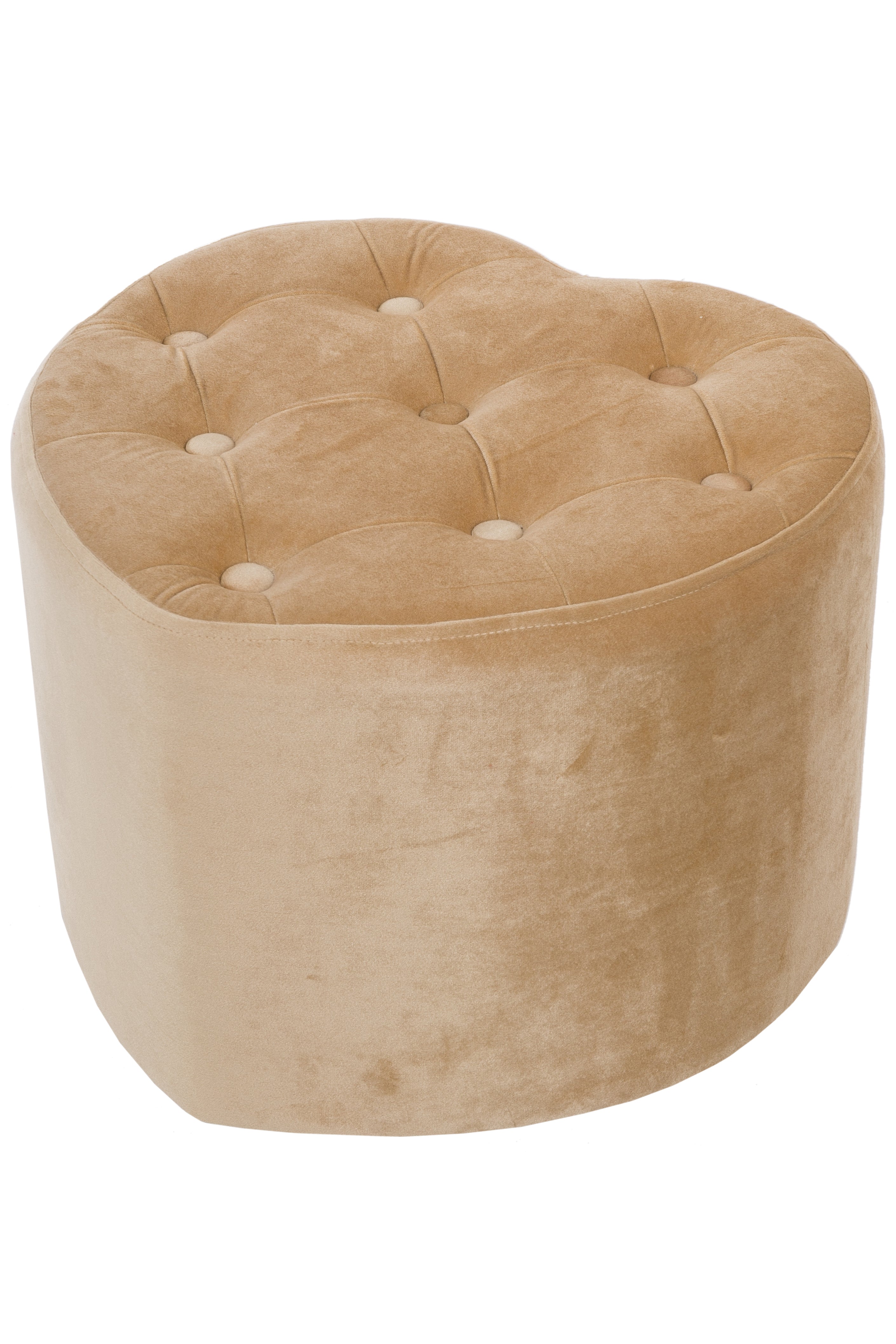 Pouf Herz "Sandy" m. Knöpfen rose durchm. Ca. 42