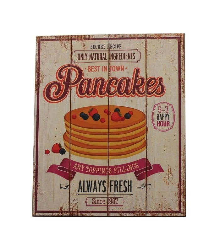 Holzschild "Pancakes"