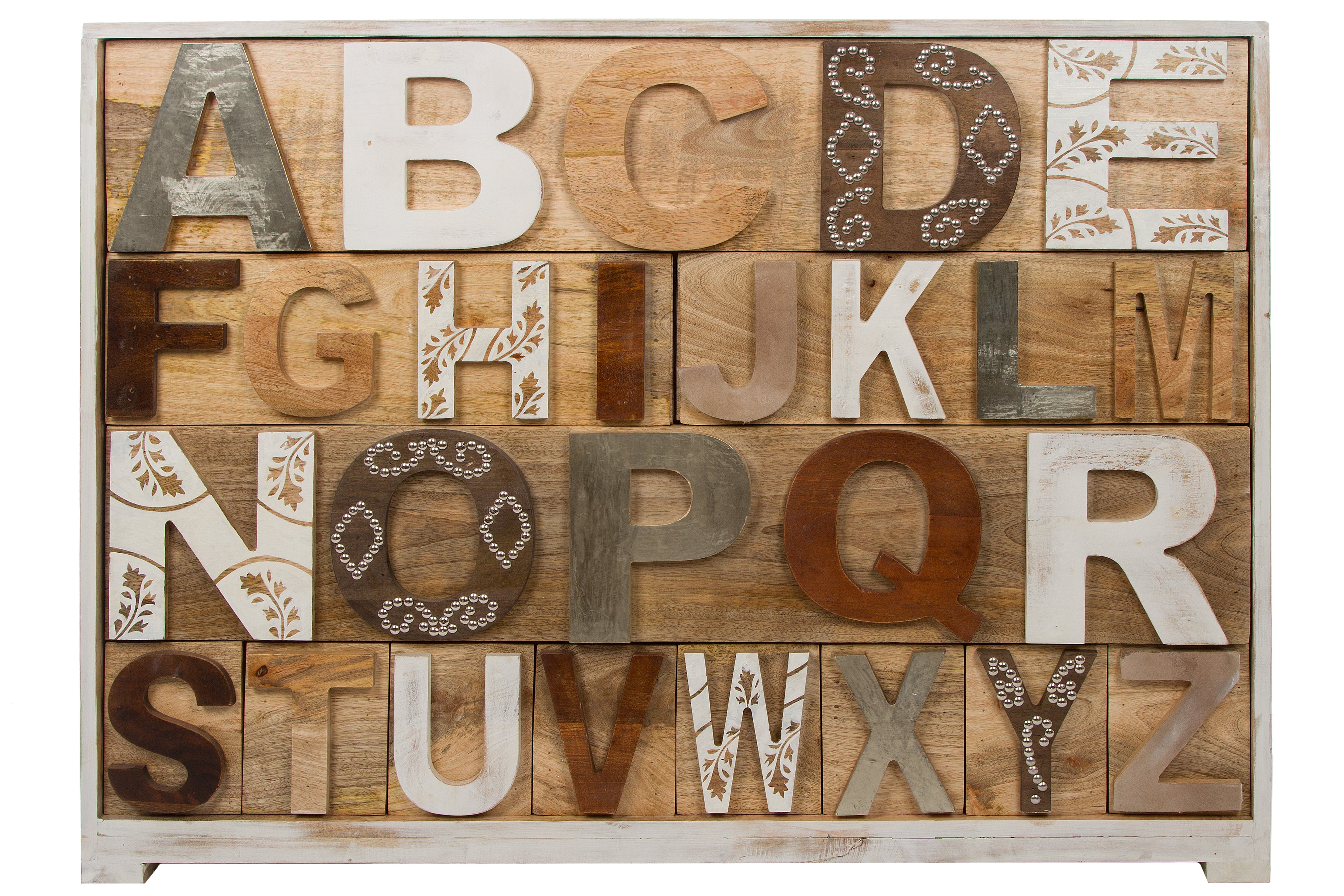 Kommode "Alphabet", 12 Schubladen
